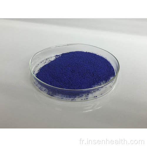 Poudre de peptide de cuivre bleue